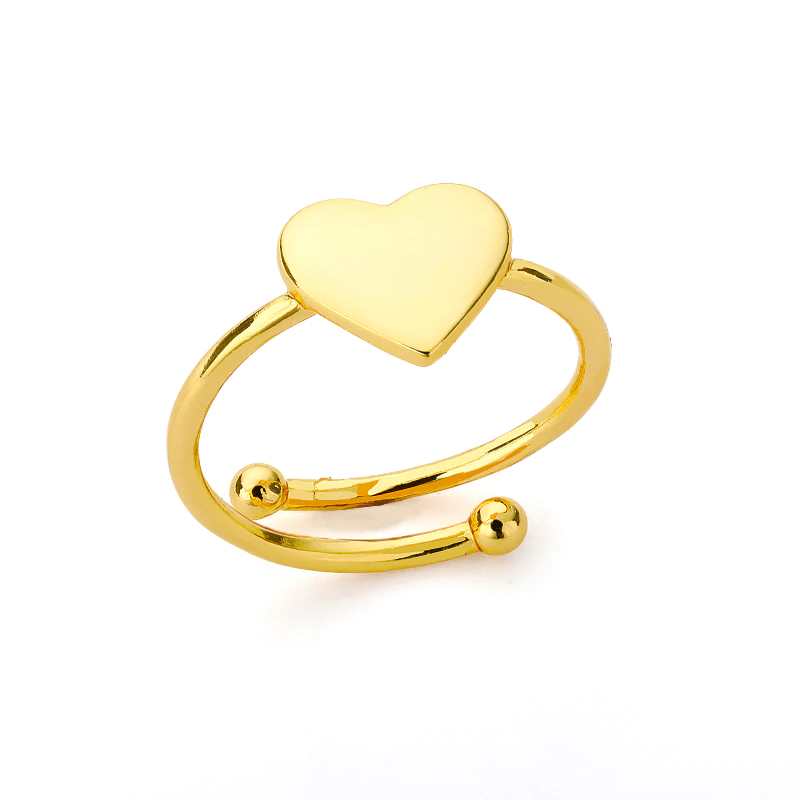 adjustable heart ring