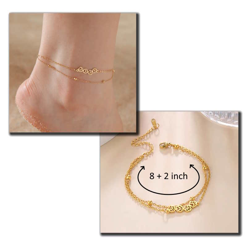 Ankle Bracelet for Women with Paw Charm Ankle Bracelet for Women with Paw Charm