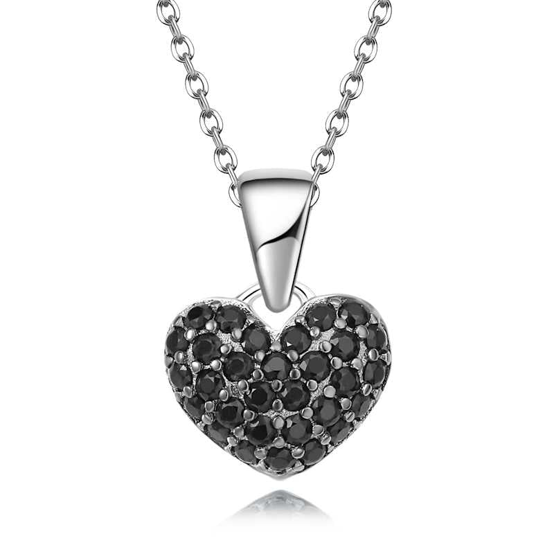 Black heart pendant necklace Black heart pendant necklace
