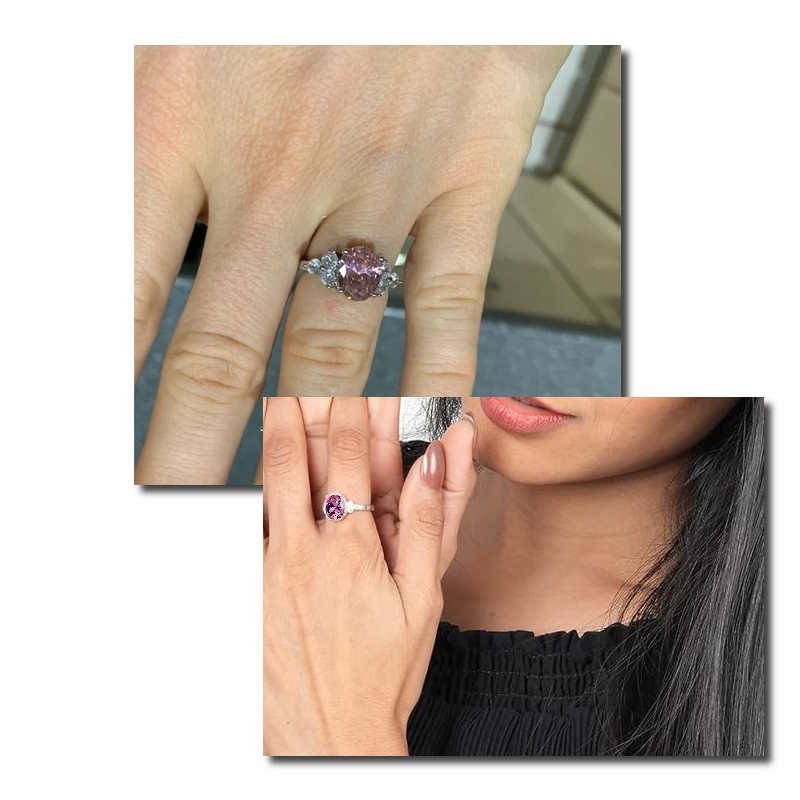 Sterling silver pink sapphire ring Sterling silver pink sapphire ring