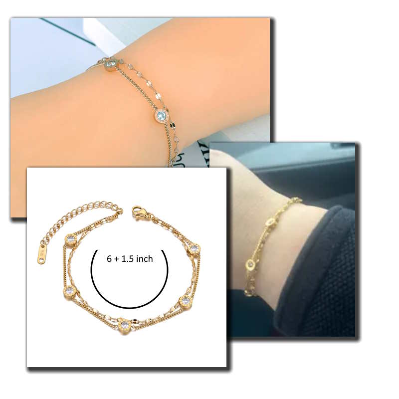 Bezel Set Zirconia Bracelet Bezel Set Zirconia Bracelet