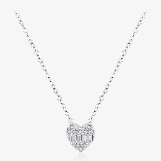 Silver Heart Pendant Necklace