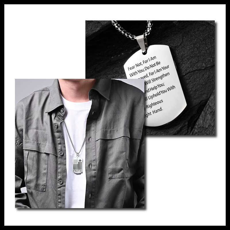Faith Necklace for Men Faith Necklace for Men