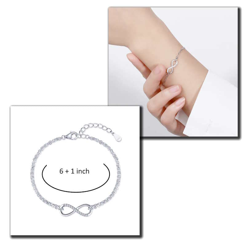 Minimalist Infinity Charm Chain Bracelet Minimalist Infinity Charm Chain Bracelet