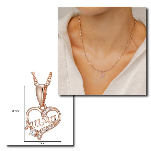 Mom Heart Necklace Mom Heart Necklace