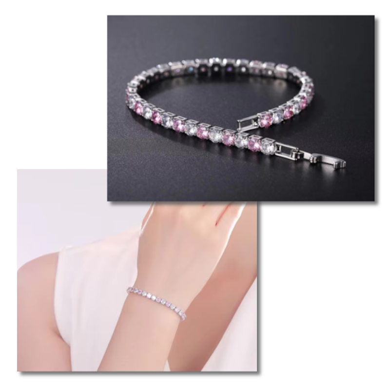 Pink Zirconia Tennis Bracelet Pink Zirconia Tennis Bracelet