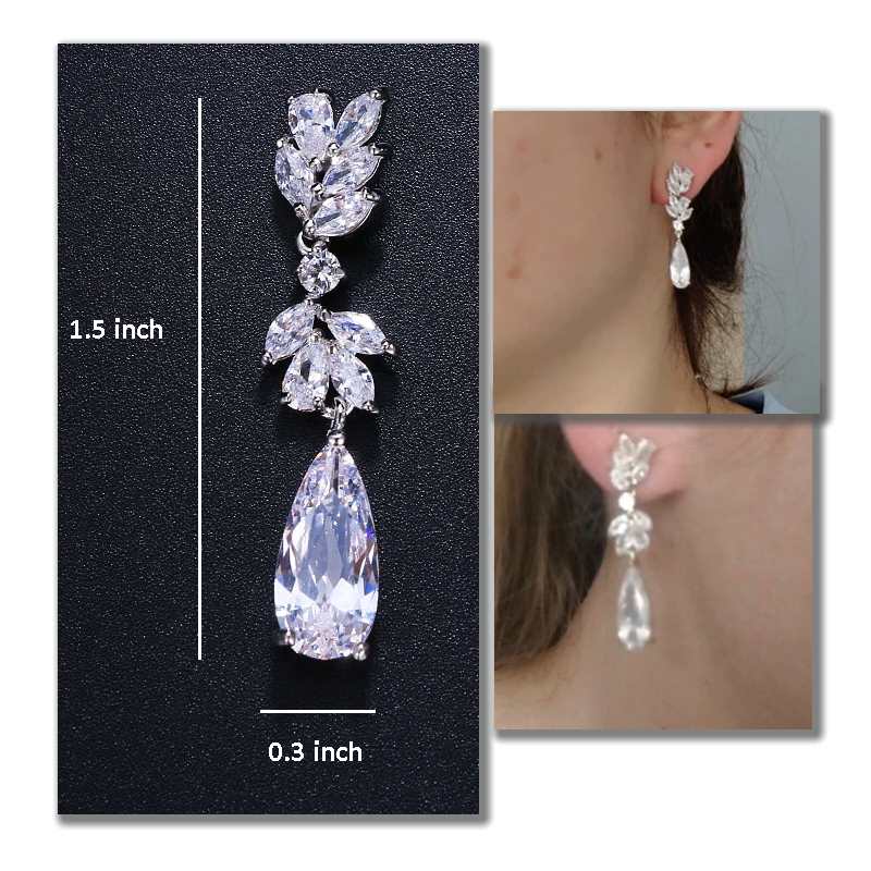 Elegant Crystal Drop Earrings