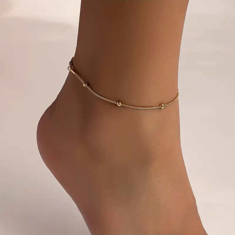 Six Beads Anklet