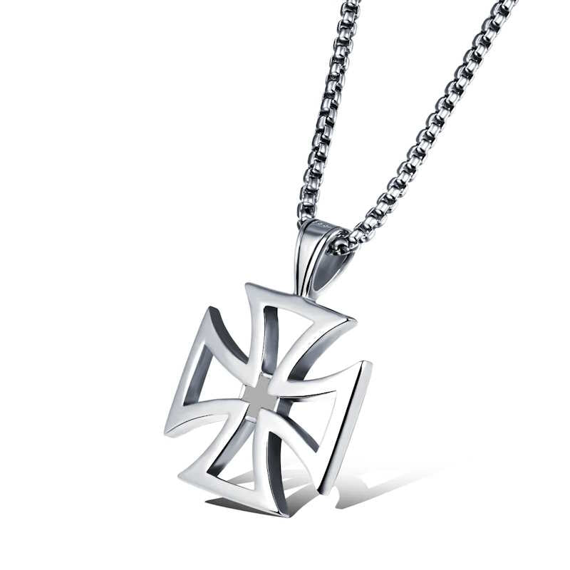 Stainless Steel Cross Necklace for Men or Women Stainless Steel Cross Necklace for Men or Women
