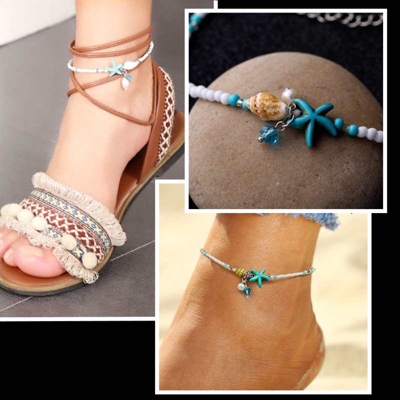 Beads Anklet- Beach Jewelry for Women Beads Anklet- Beach Jewelry for Women