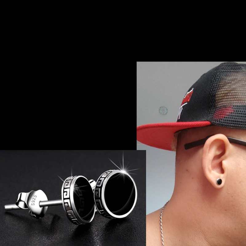 Black Earrings For Men Black Earrings For Men