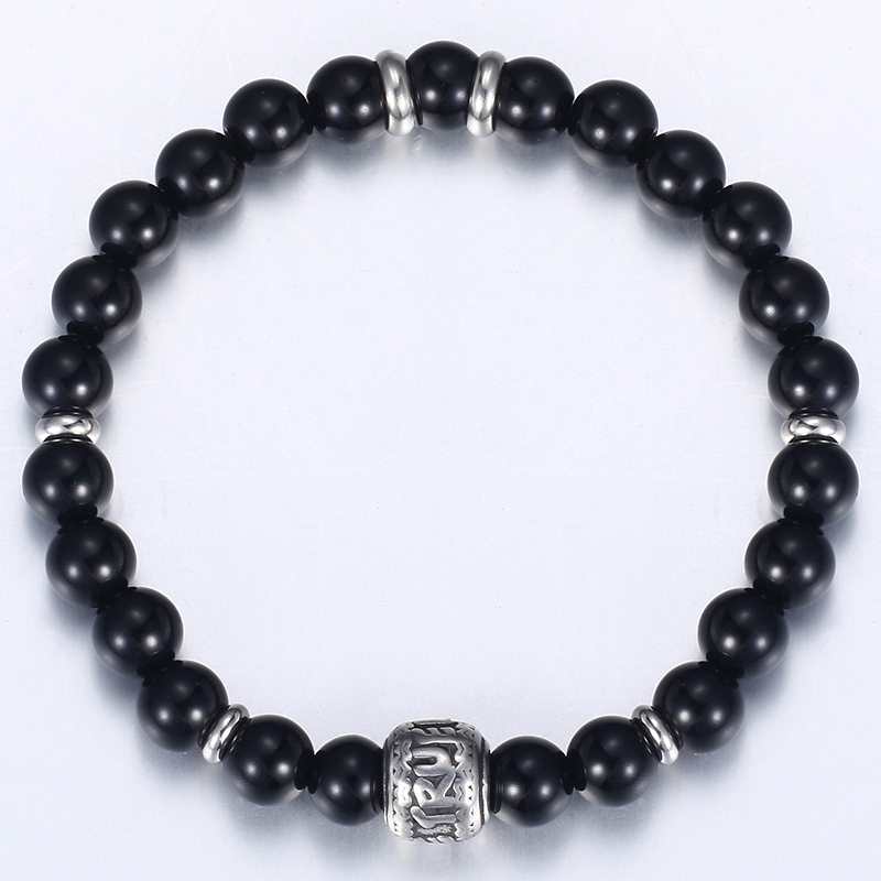 True Love Couple Bracelets- Howlite Beads Bracelet- Black Beaded Bracelet True Love Couple Bracelets- Howlite Beads Bracelet- Black Beaded Bracelet
