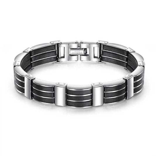mens stainless steel link bracelet