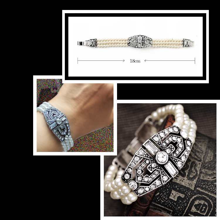 White Pearl Beads Bracelets, women pearl strands bracelets White Pearl Beads Bracelets, women pearl strands bracelets