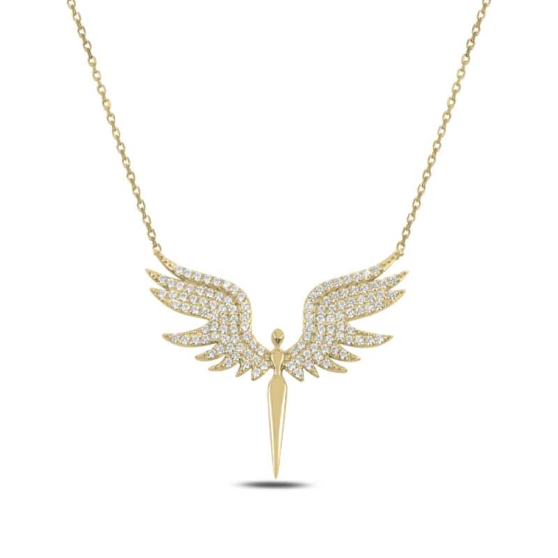 Golden Angel Pendant Necklace