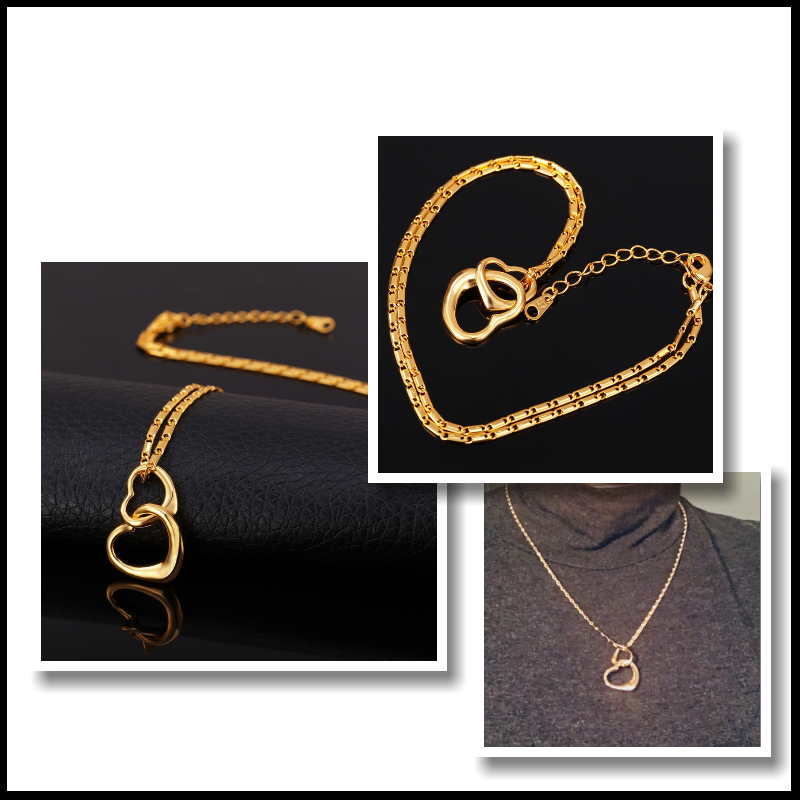 women necklace heart charm women necklace heart charm