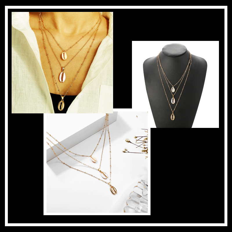 Layered Seashell Necklace Layered Seashell Necklace