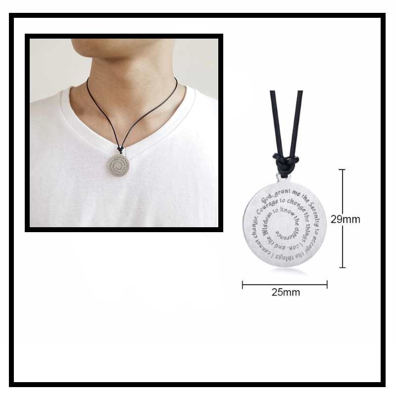 Serenity Prayer Necklace Pendant Inspirational Necklace Serenity Prayer Necklace Pendant Inspirational Necklace