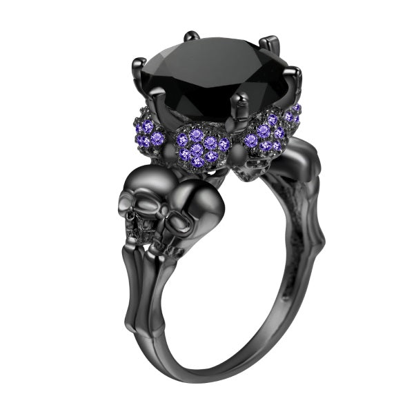 Diamond skull ring women's Clearance