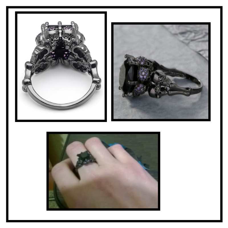 women's back ring skull women's back ring skull
