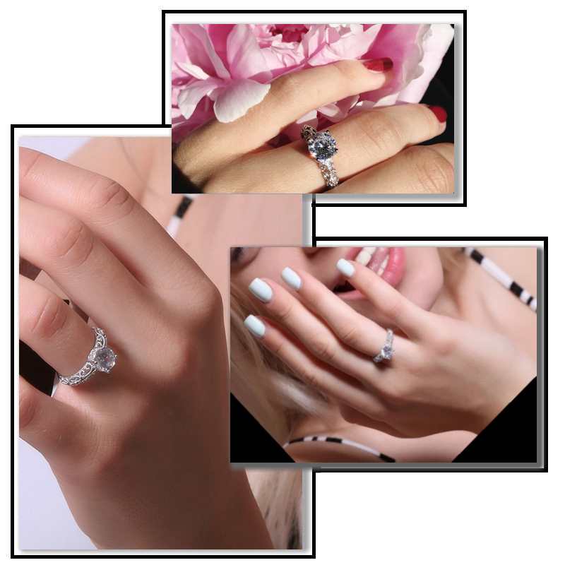 Cubic Zirconia Engagement Ring for Women Cubic Zirconia Engagement Ring for Women