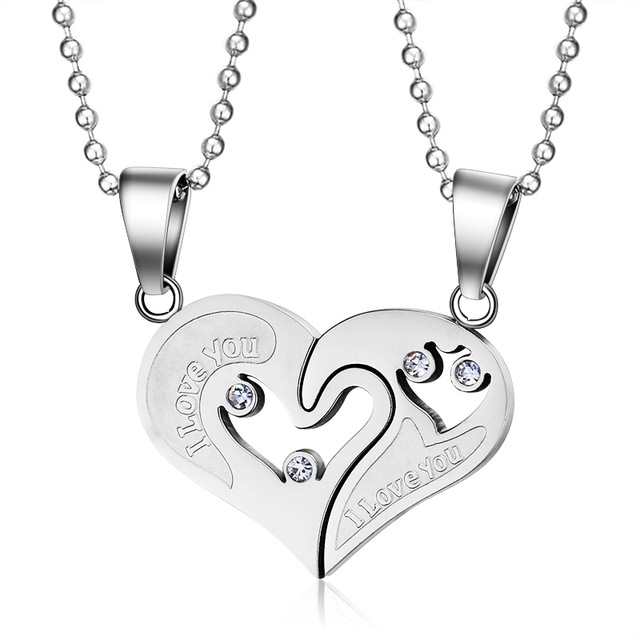 interlocking heart necklace couple split heart necklace interlocking heart necklace couple split heart necklace