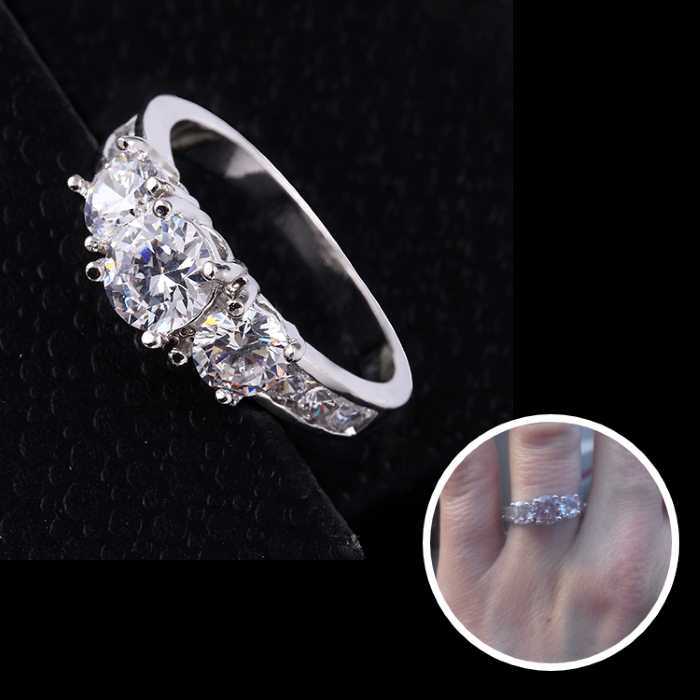 meghan markle engagement ring three stone, cubic zirconia ring for her meghan markle engagement ring three stone, cubic zirconia ring for her