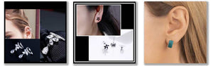 Different styles of earrings for women