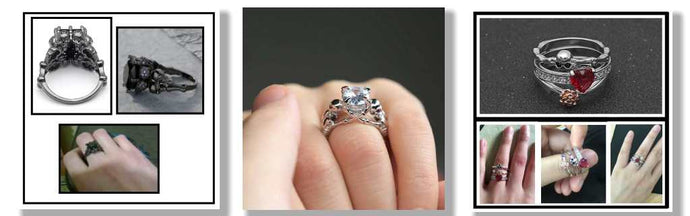 Skull Jewelry Rings and Necklaces Fashion 2022