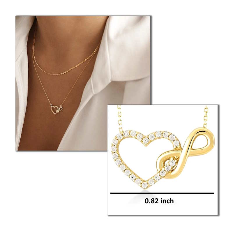 Endless Love Infinity Necklace - Gold