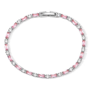 Pink Stone Tennis Bracelet | SureWayDM