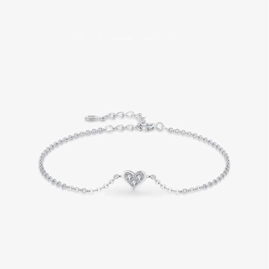 Dainty Heart Charm Bracelet