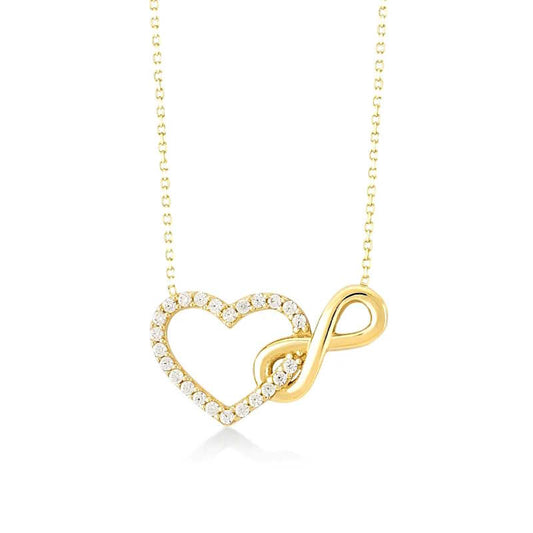 Endless Love Infinity Necklace - Gold