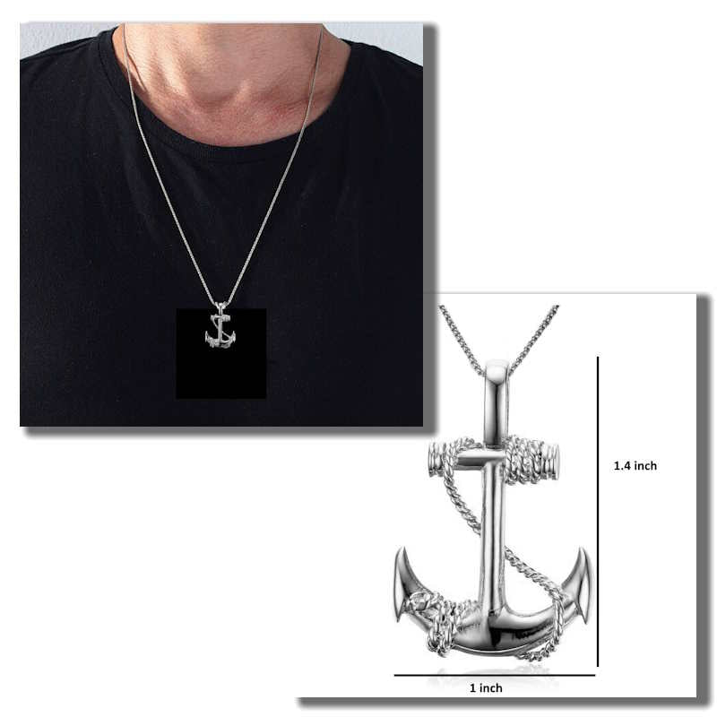 Nautical necklace for men