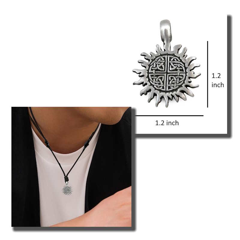 sun mens pendant necklace