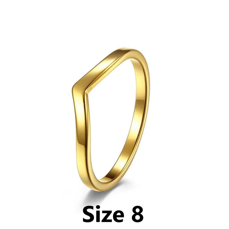 simple design gold ring