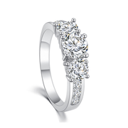 meghan markle engagement ring three stone