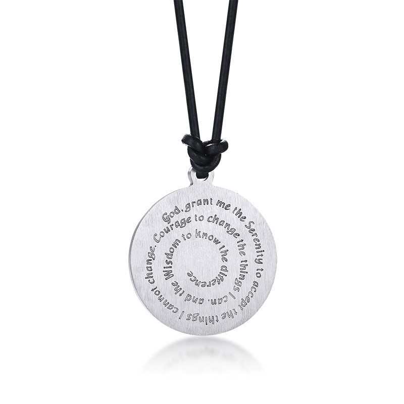 inspirational necklace prayer charm