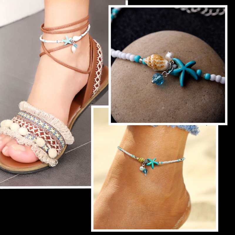 Beads Anklet- Beach Jewelry for Women