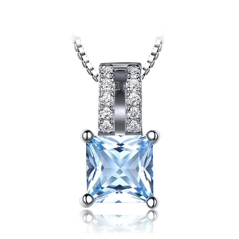 Sterling silver Blue Pendant Necklace
