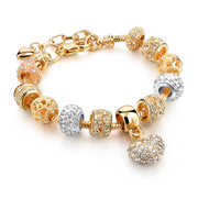 Charm Bracelet for Women- Gold Tone Charm Bracelet