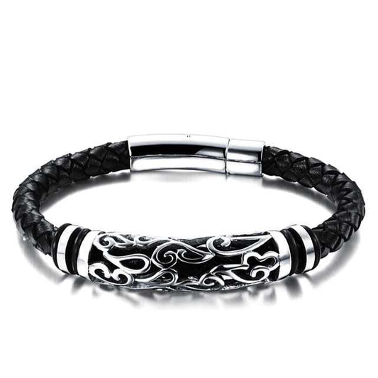 braided leather bracelet