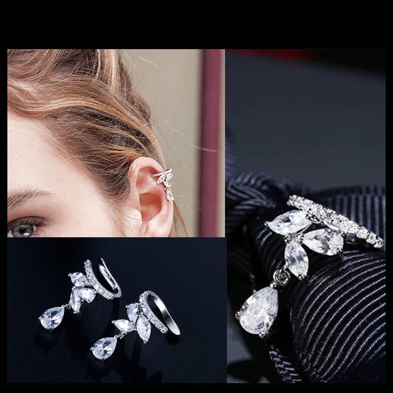 women ear cuffs clip-on