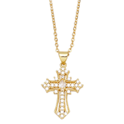 Cross Necklace for Women- Gold