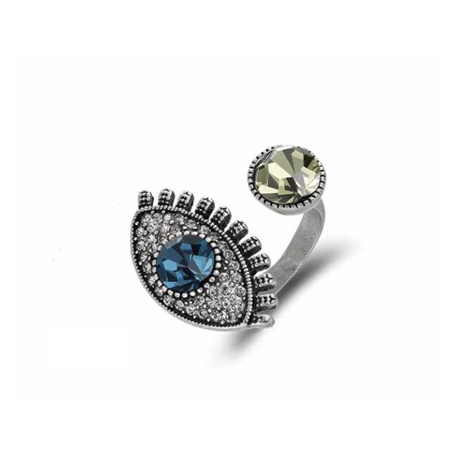 index finger ring, evil eye ring