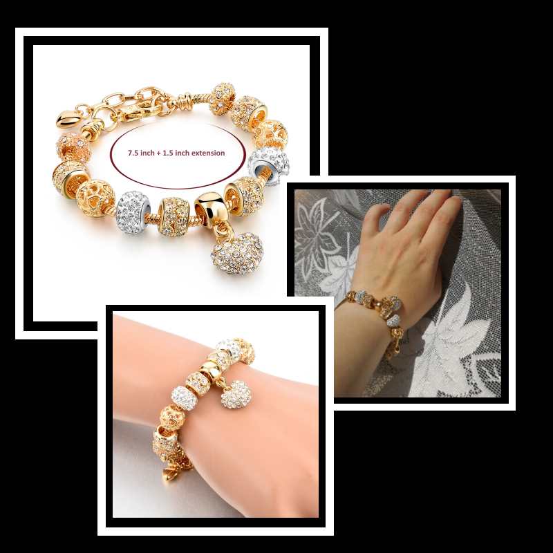 Buy 10K Gold-Filled Heart Charm Bracelet | American Medical ID