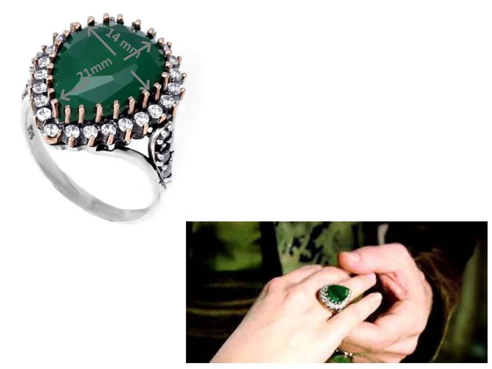 Lab Created Emerald Ring for Women