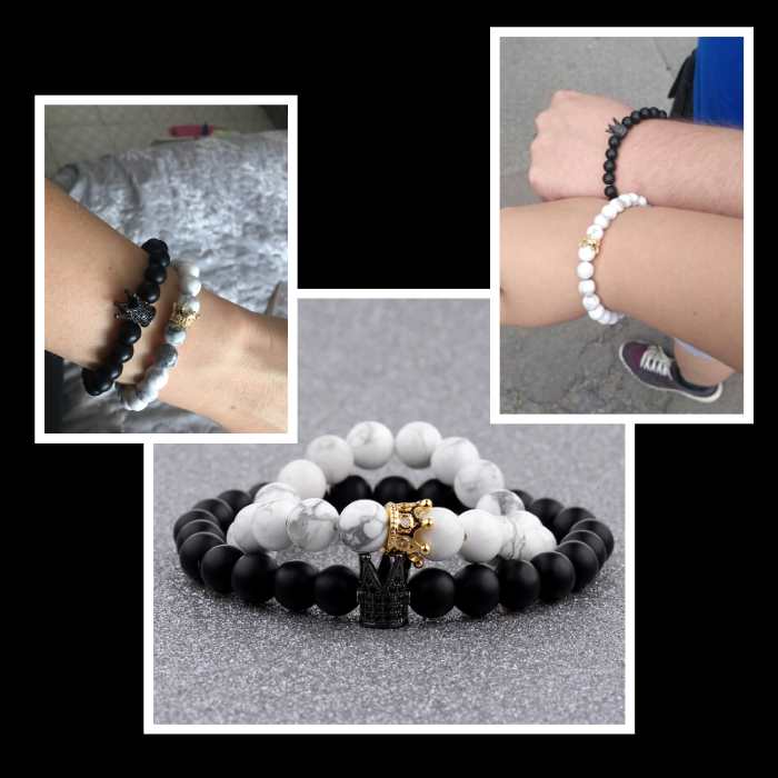 Cute Couple Bracelets Aesthetic Heart Charm Couple Bracelet Ideas Couple  Bracelets Relationships | Couple bracelets, Bracelets, Jewelry
