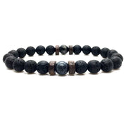 black lava stone bracelet
