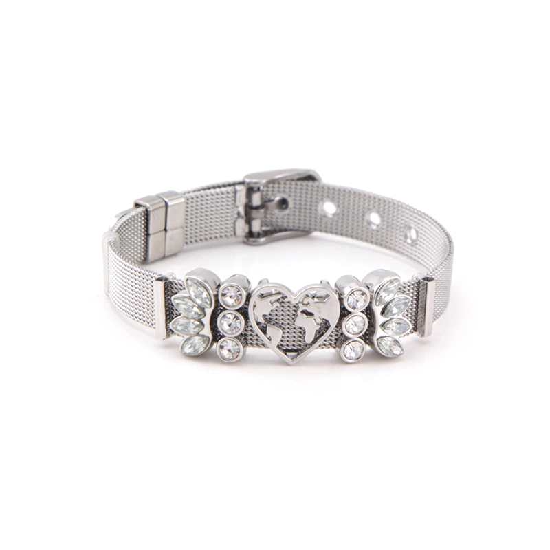 mesh bracelet with charms